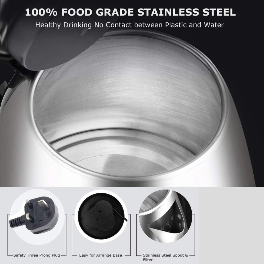 2Lit Stainless Steel Electric Kettle