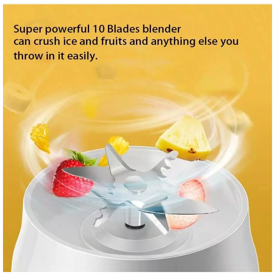 Portable Juicer Blender Mixer 10 Blade Mini Juice Fruit