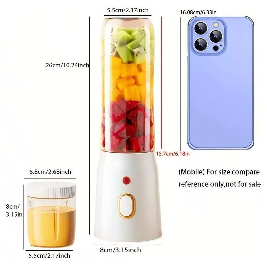 Portable Juicer Blender Mixer 10 Blade Mini Juice Fruit